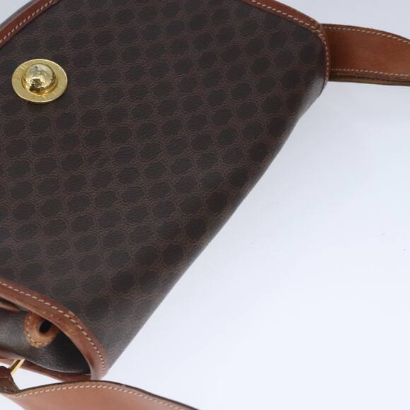 CELINE Macadam Canvas Shoulder Bag Pvc Leather Brown - Picture 6 of 13